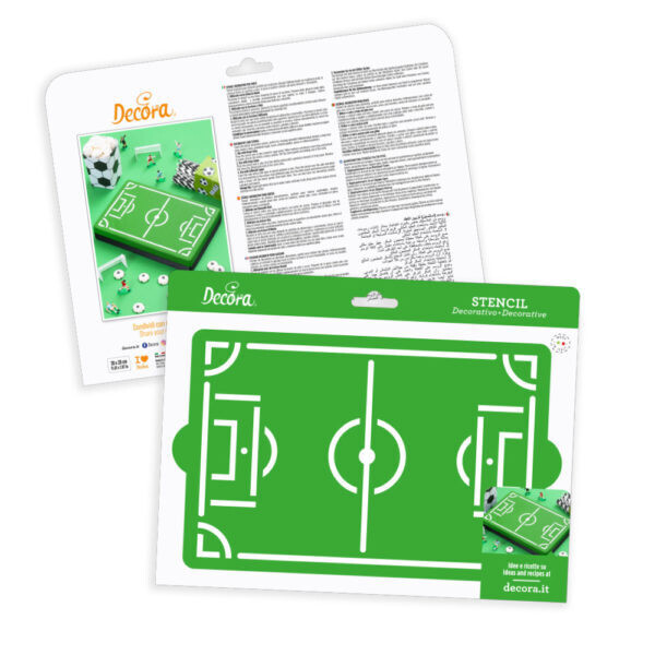 DECORA Stencil -SOCCER FIELD - Στένσιλ γήπεδο Ποδοσφαίρου