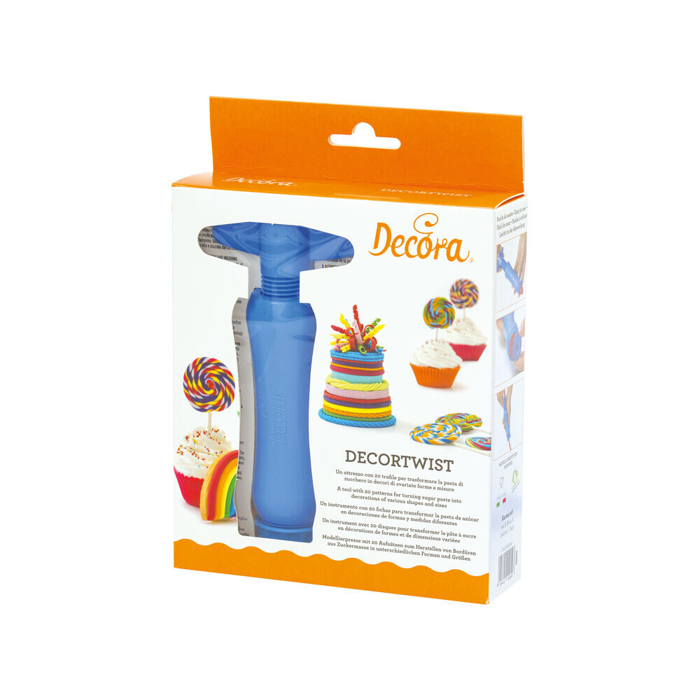 DECORA Extruder Gun -Πιστόλι Ζαχαροτεχνικής με 20 ανταλλακτικά σχέδια