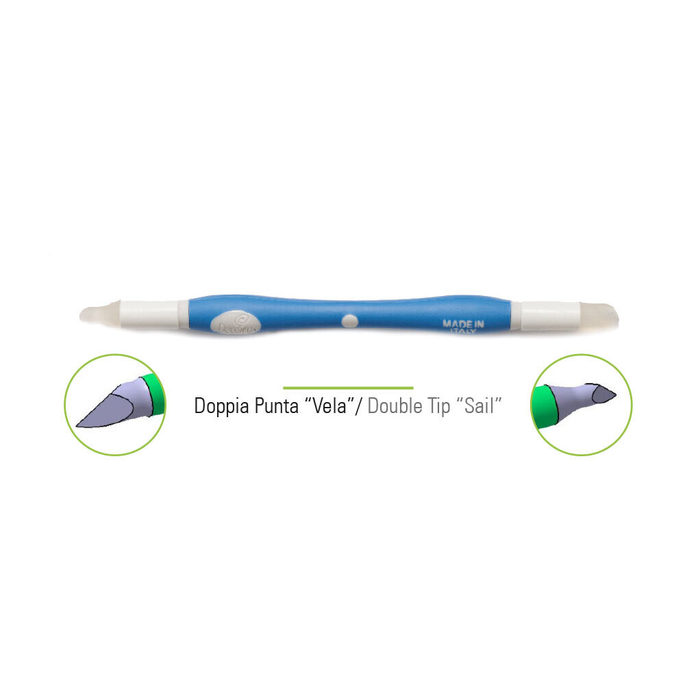 DECORA Modelling Tool -SILIICONE TOOL-SAIL TIP -Εργαλείο Μοντελισμού Διπλής Όψης από σιλικόνη Μυτερό