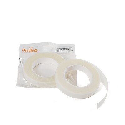 DECORA Floral Tape -WHITE 12mm - Κολλητική Ταινία Λουλουδιών -Λευκή