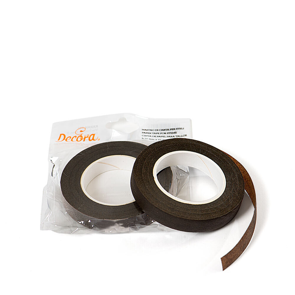 DECORA Floral Tape -BROWN 12mm - Κολλητική Ταινία Λουλουδιών -Καφέ