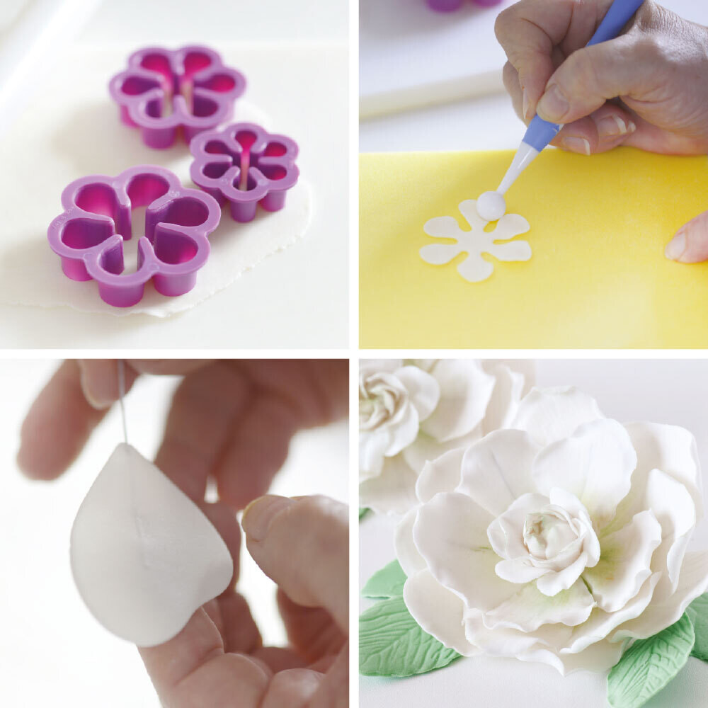 DECORA Cutters -GARDENIA -Σετ 9τεμ πλαστικά κουπ πατ για Γαρδένια