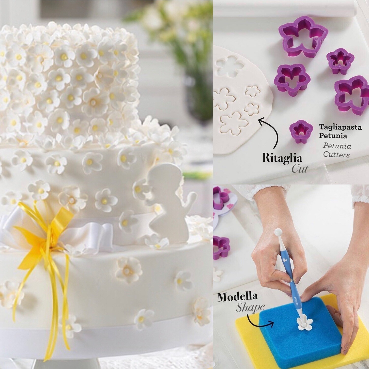 DECORA Cutters -PETUNIA -Σετ 5τεμ πλαστικά κουπ πατ Πετούνια