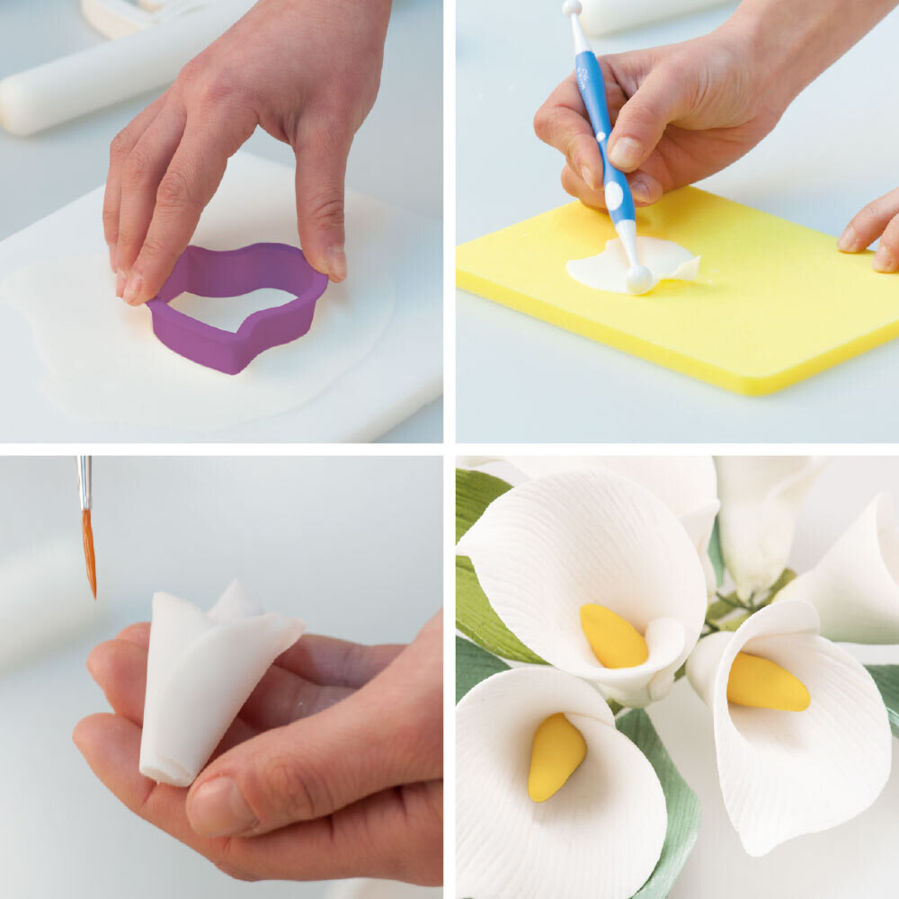 DECORA Cutters -LILY -Σετ 5τεμ πλαστικά κουπ πατ για Κρίνο/Κάλλα