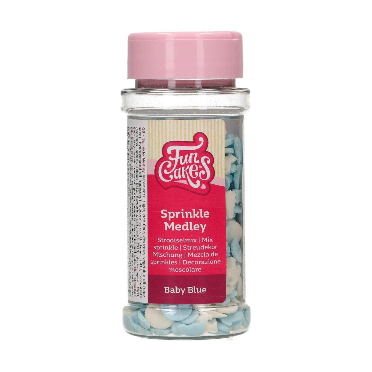 FunCakes Sprinkle Mix 50γρ -BABY BLUE MEDLEY - Μείγμα  Ζαχαρωτών σε γαλάζιες και λευκές αποχρώσεις