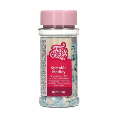 FunCakes Sprinkle Mix 50γρ -BABY BLUE MEDLEY - Μείγμα  Ζαχαρωτών σε γαλάζιες και λευκές αποχρώσεις