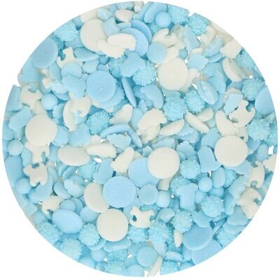 FunCakes Sprinkle Mix 50γρ -BABY BLUE MEDLEY - Μείγμα  Ζαχαρωτών σε γαλάζιες και λευκές αποχρώσεις