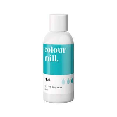 Colour Mill Oil Based Gel Colour - TEAL 100ml - Χρώμα Σοκολάτας σε Τζελ Τυρκουάζ