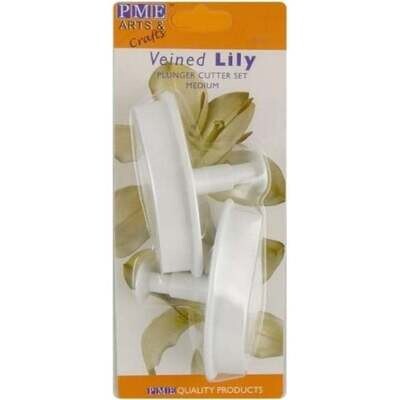 PME Plunger Cutters -Set of 2 -LILY -Σετ 2τεμ κουπ πατ με Εκβολέα Κρίνο Μεσαίο Μέγεθος
