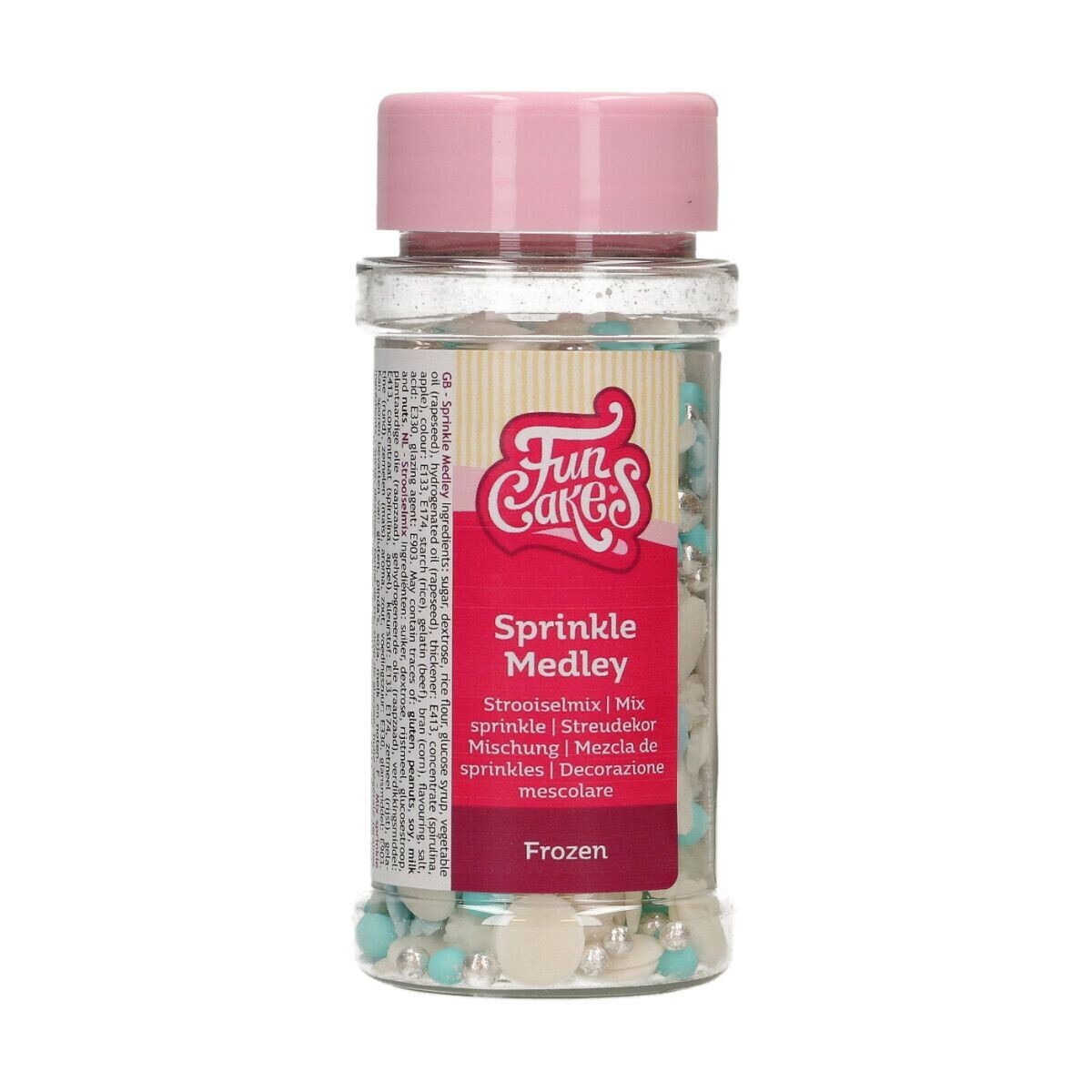 FunCakes Sprinkle Mix 50γρ -FROZEN MEDLEY - Μείγμα  Ζαχαρωτών σε Γαλάζιο, Λευκό και Ασημί