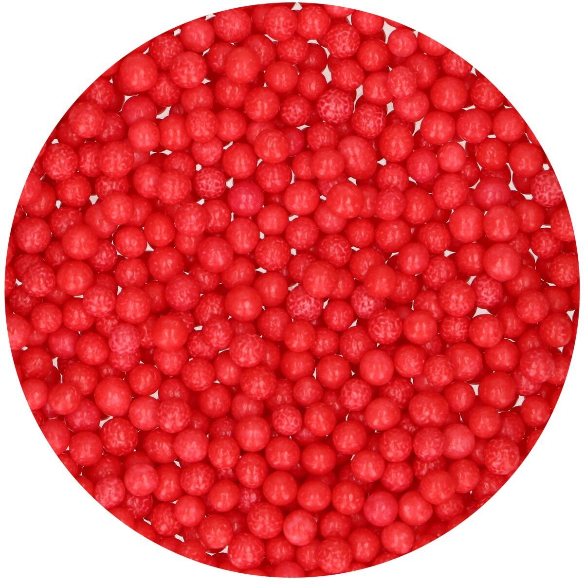 FunCakes Soft Sugar Pearls -MEDIUM RED 60g -Μαλακές Πέρλες Ζάχαρης Κόκκινες