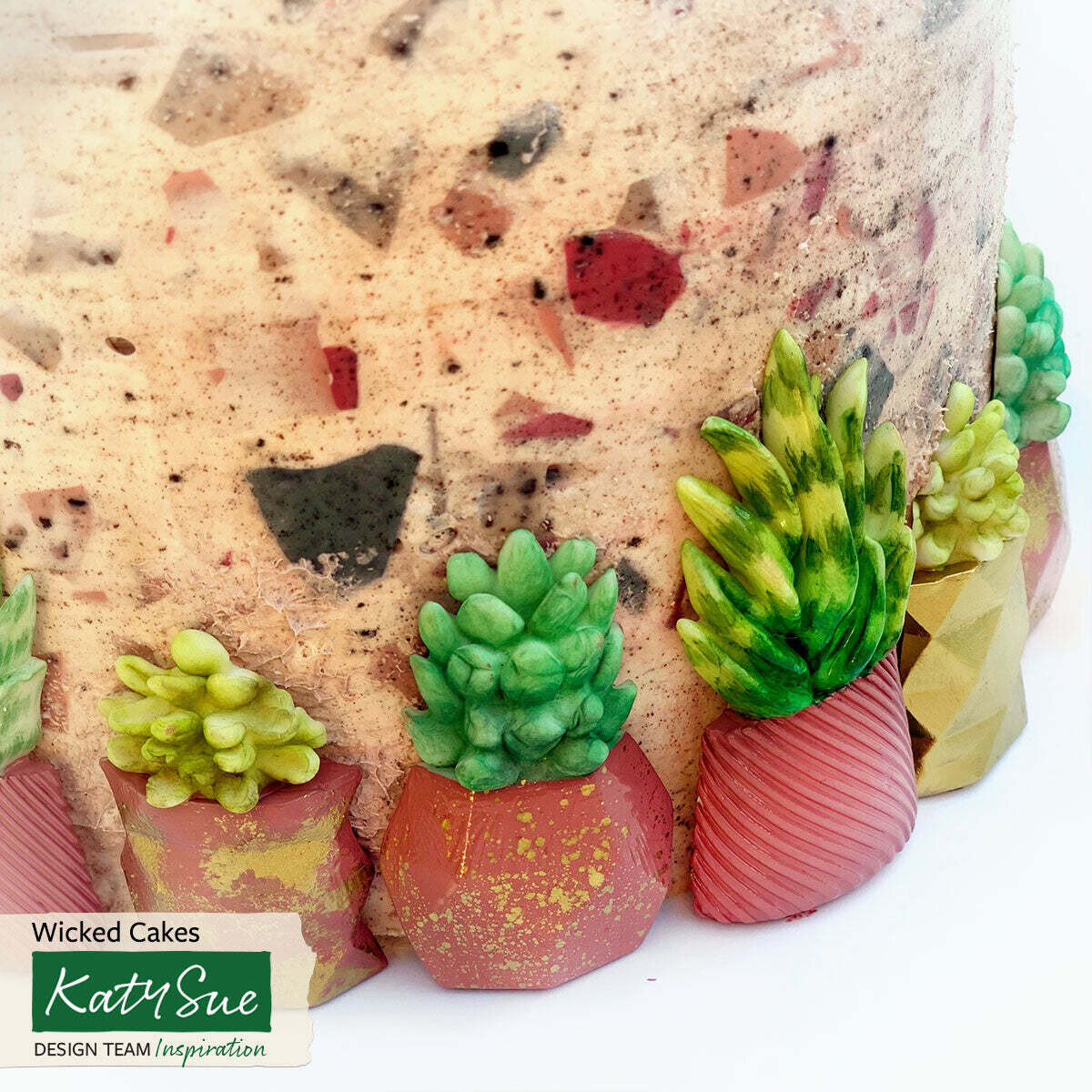 Katy Sue Silicone Mould -SUCCULENT POTS -Καλούπι Σιλικόνης Γλάστρες με παχύφυτα
