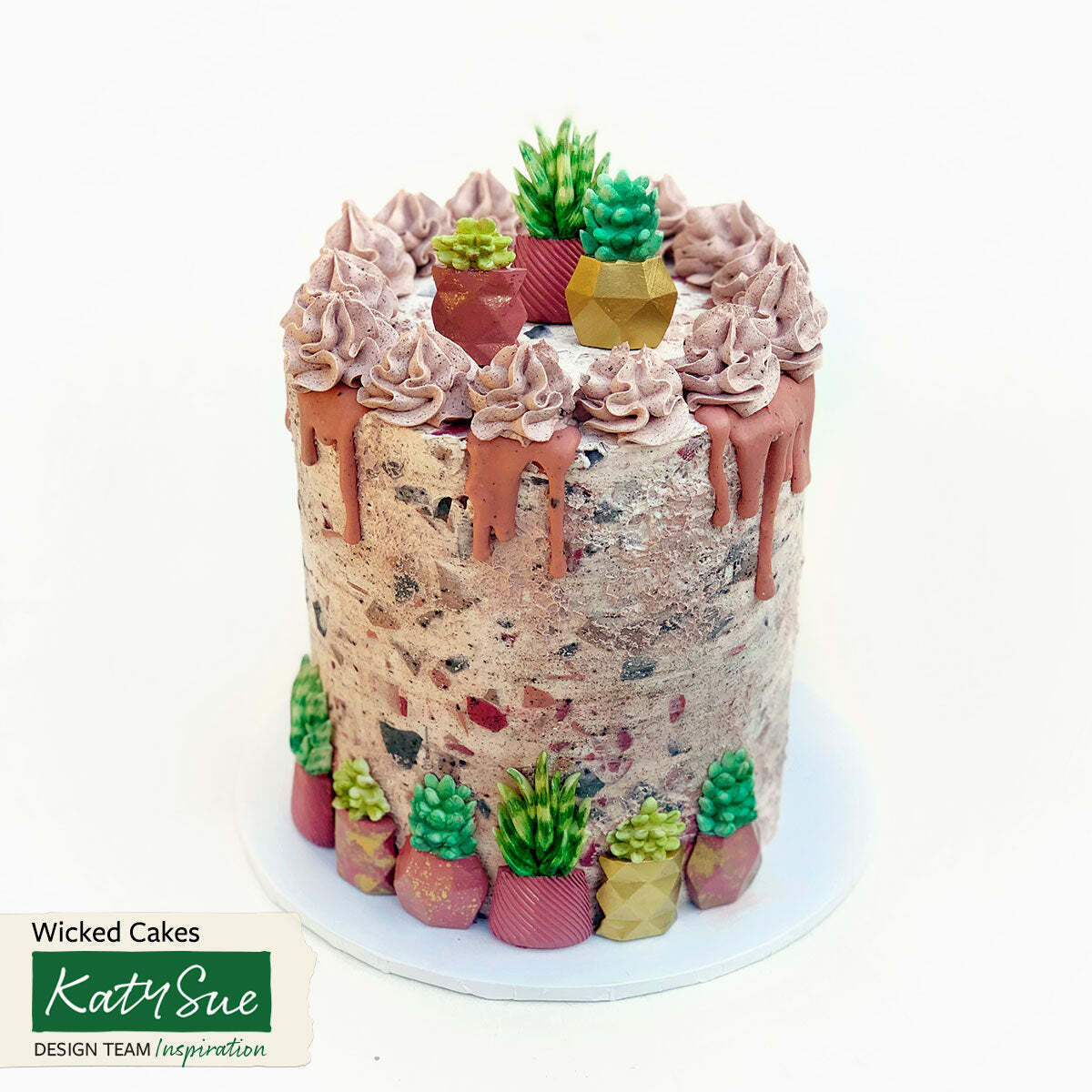 Katy Sue Silicone Mould -SUCCULENT POTS -Καλούπι Σιλικόνης Γλάστρες με παχύφυτα