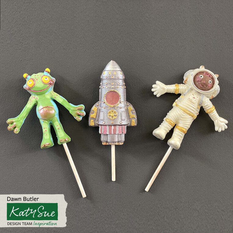 Katy Sue Silicone Mould -ROCKET -Καλούπι Σιλικόνης Πύραυλος/Διαστημόπλοιο