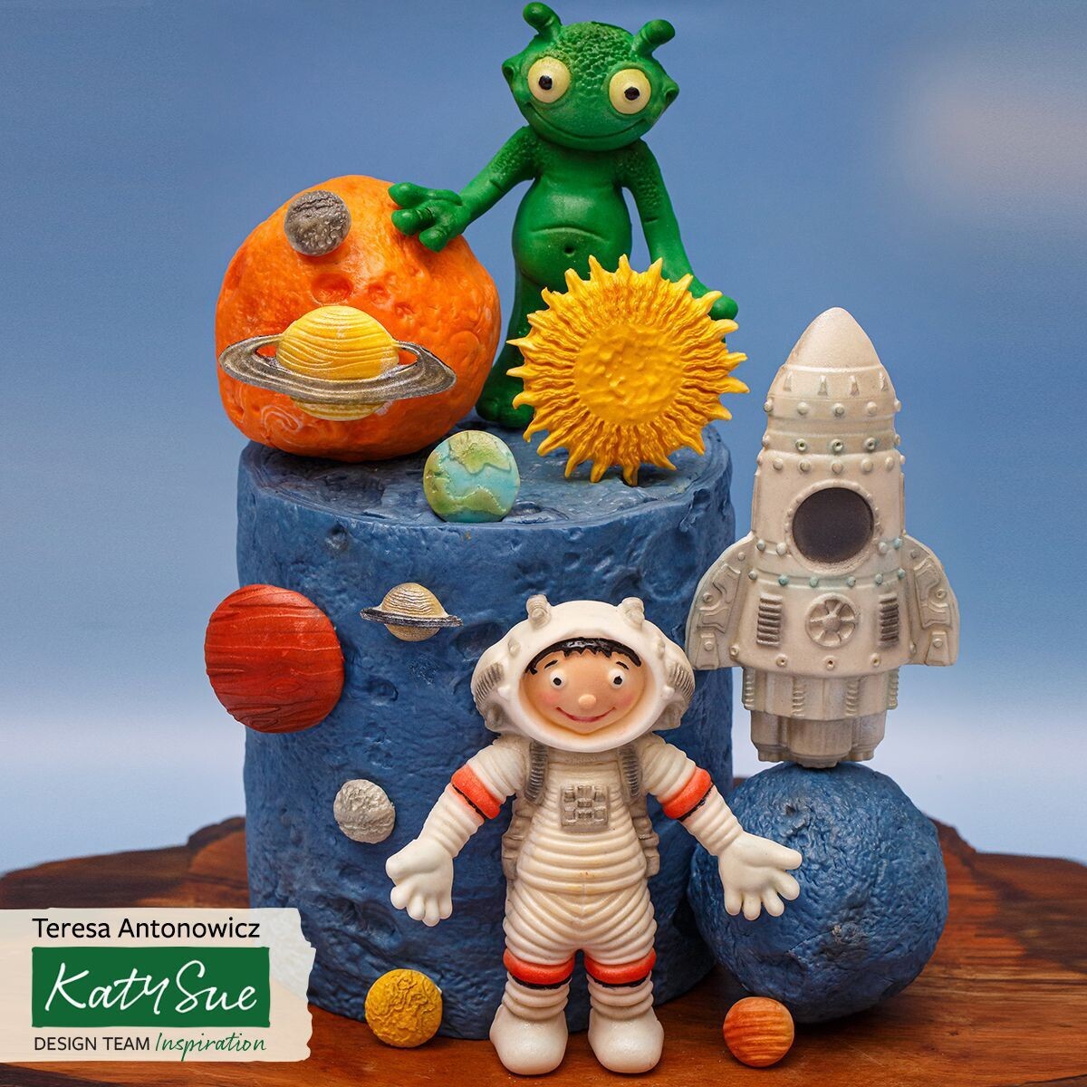 Katy Sue Silicone Mould -ROCKET -Καλούπι Σιλικόνης Πύραυλος/Διαστημόπλοιο