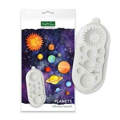 Katy Sue Silicone Mould -PLANETS -Καλούπι Σιλικόνης Πλανήτες