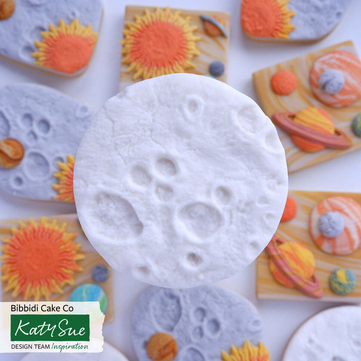 Katy Sue Silicone TEXTURE Mould -MOON SURFACE -Πατάκι Σιλικόνης  Επιφάνεια Σελήνης