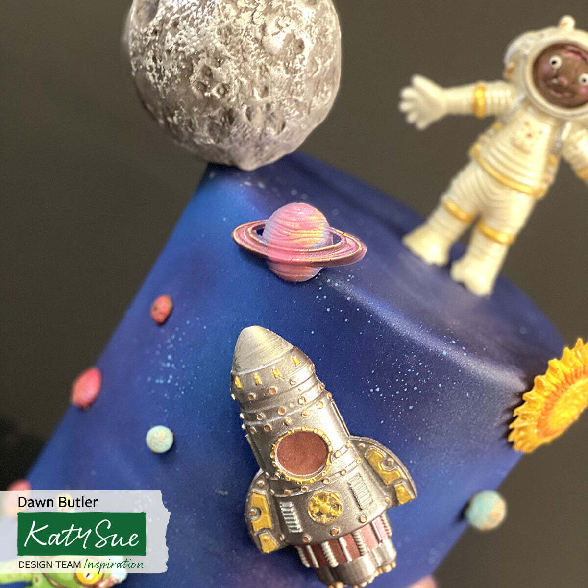 Katy Sue Silicone TEXTURE Mould -MOON SURFACE -Πατάκι Σιλικόνης  Επιφάνεια Σελήνης