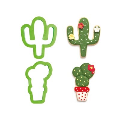 SALE!!! DECORA Cutters -CACTUS - Σετ 2 πλαστικά κουπ πατ Κάκτος