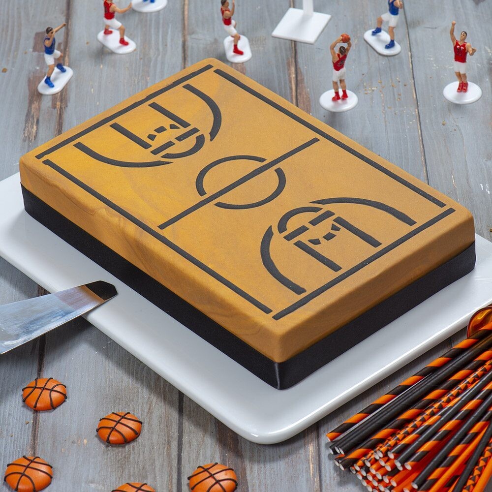 DECORA Basketball decoration set - Πλαστικά Τόπερ Με θέμα το Μπάσκετ