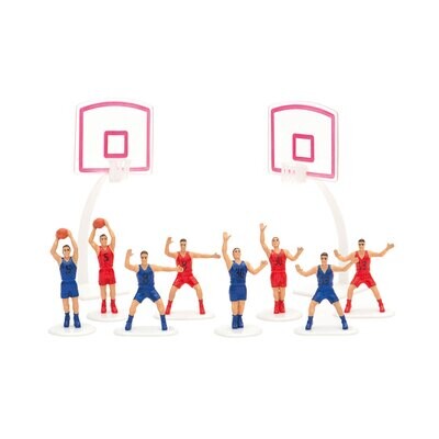 DECORA Basketball decoration set - Πλαστικά Τόπερ Με θέμα το Μπάσκετ