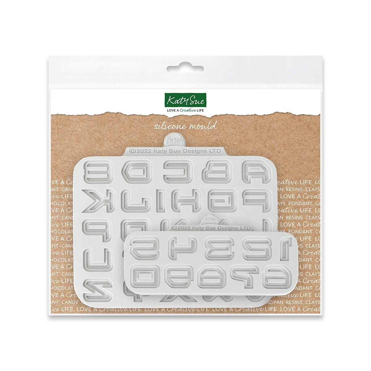 SALE!!! Katy Sue Silicone Mould -SCIENCE FICTION ALPHABET - Καλούπι Σιλικόνης Διαστημικά Γράμματα και Αριθμοί