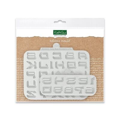 SALE!!! Katy Sue Silicone Mould -SCIENCE FICTION ALPHABET - Καλούπι Σιλικόνης Διαστημικά Γράμματα και Αριθμοί