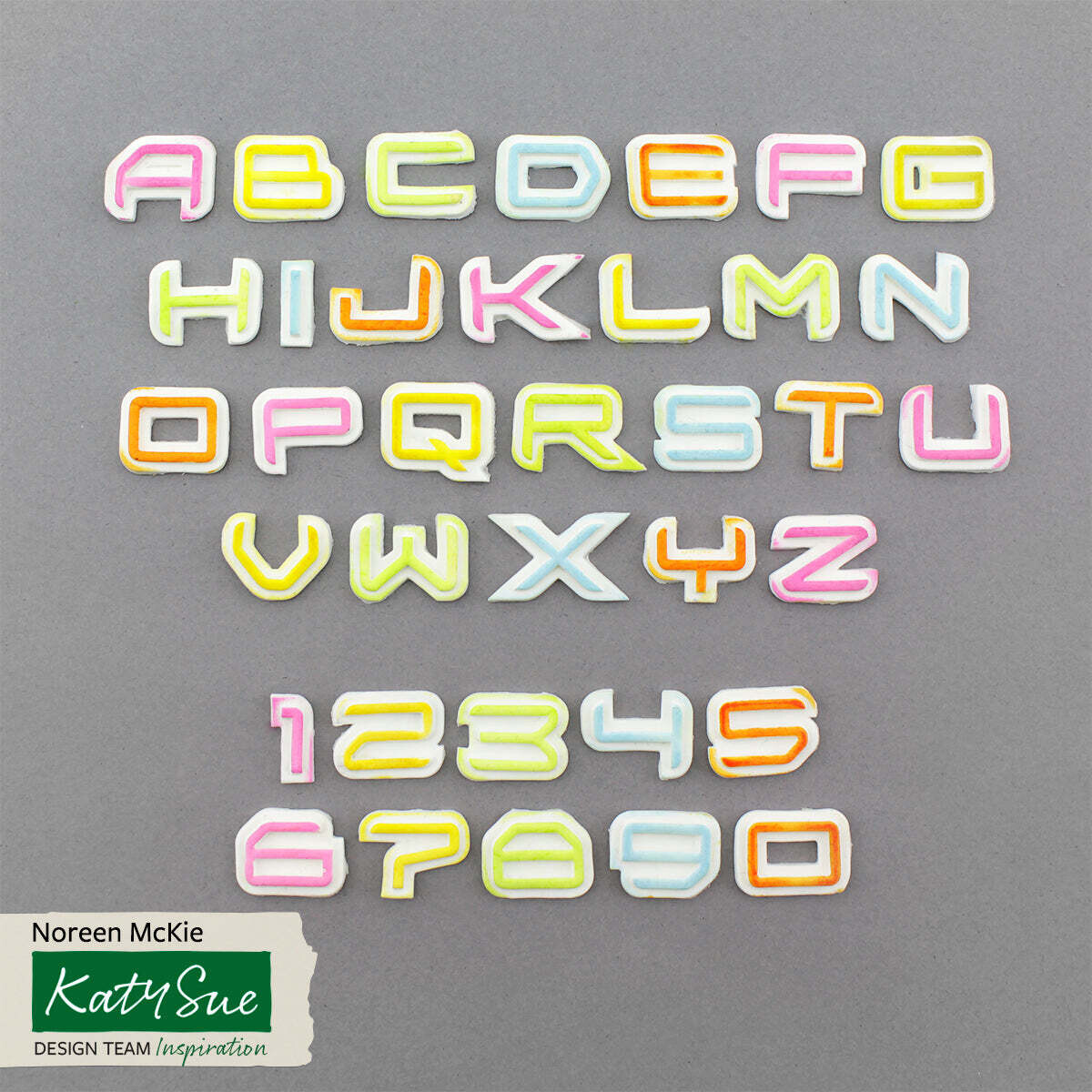 SALE!!! Katy Sue Silicone Mould -SCIENCE FICTION ALPHABET - Καλούπι Σιλικόνης Διαστημικά Γράμματα και Αριθμοί