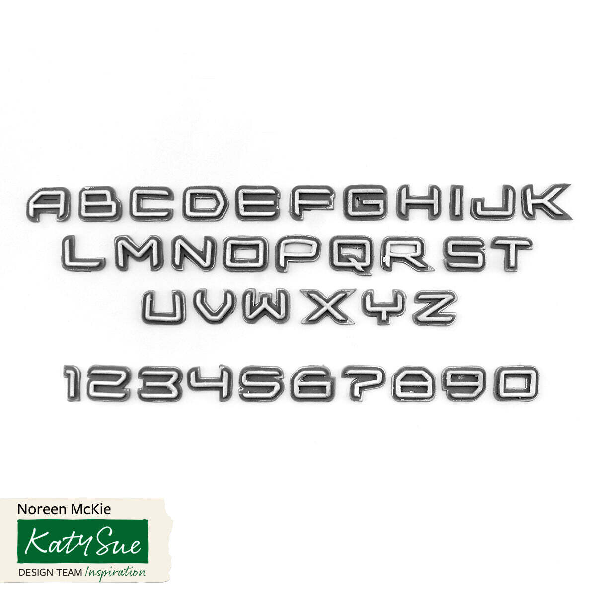 SALE!!! Katy Sue Silicone Mould -SCIENCE FICTION ALPHABET - Καλούπι Σιλικόνης Διαστημικά Γράμματα και Αριθμοί