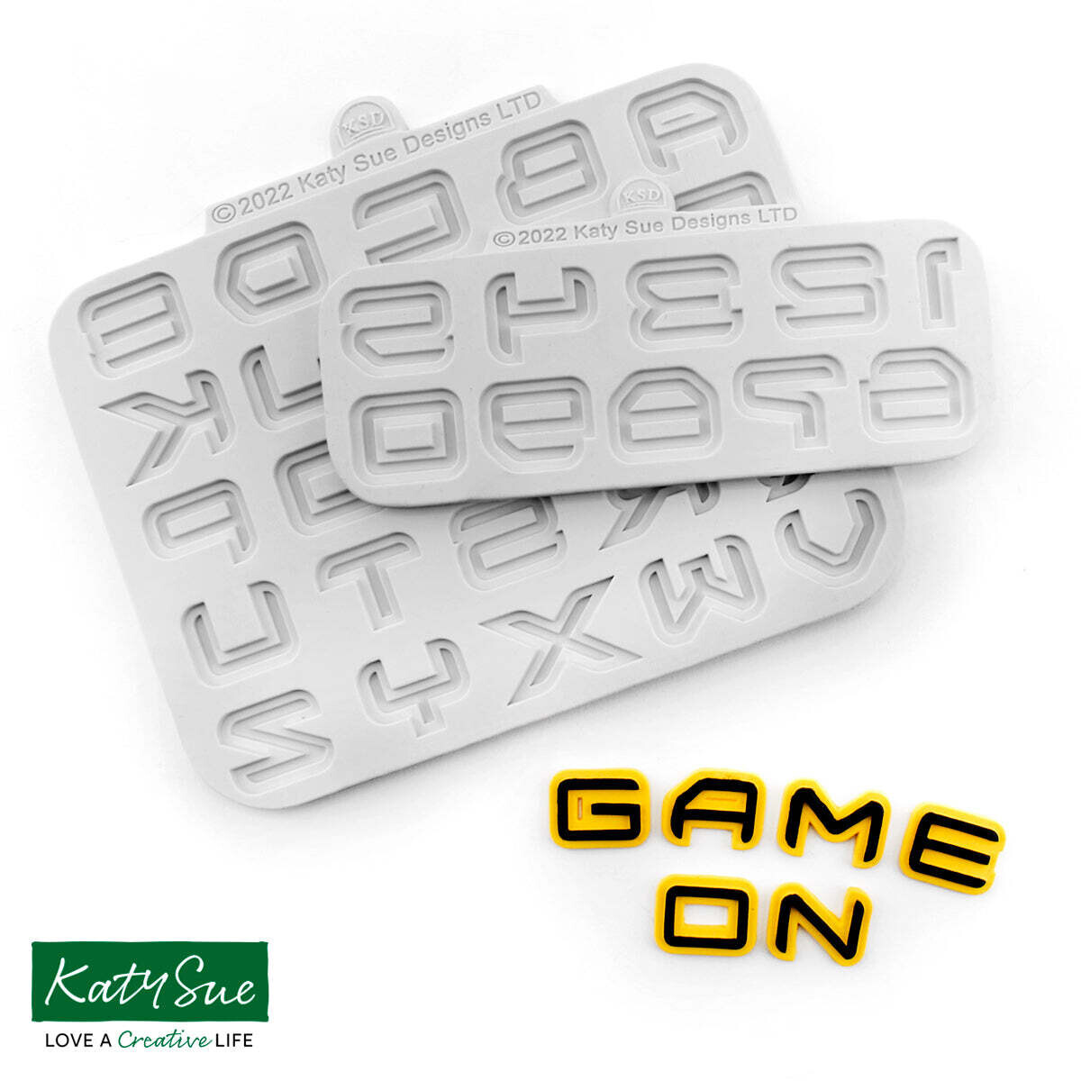 SALE!!! Katy Sue Silicone Mould -SCIENCE FICTION ALPHABET - Καλούπι Σιλικόνης Διαστημικά Γράμματα και Αριθμοί
