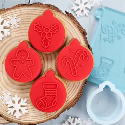 Sweet Stamp -OUTboss Stamp &#39;n Cut Mini -COZY CHRISTMAS - Κουπ Πατ και Μίνι Σφραγίδες Χριστουγεννιάτικο Θέμα
