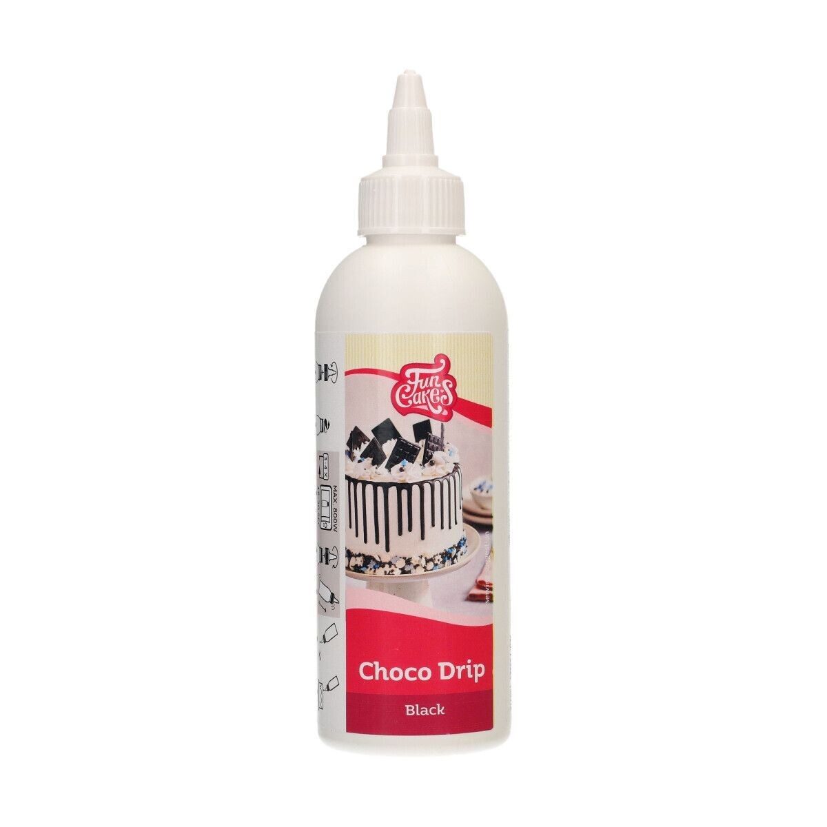 FunCakes Choco Drip -BLACK 180g - Drip σοκολάτας Μαύρο