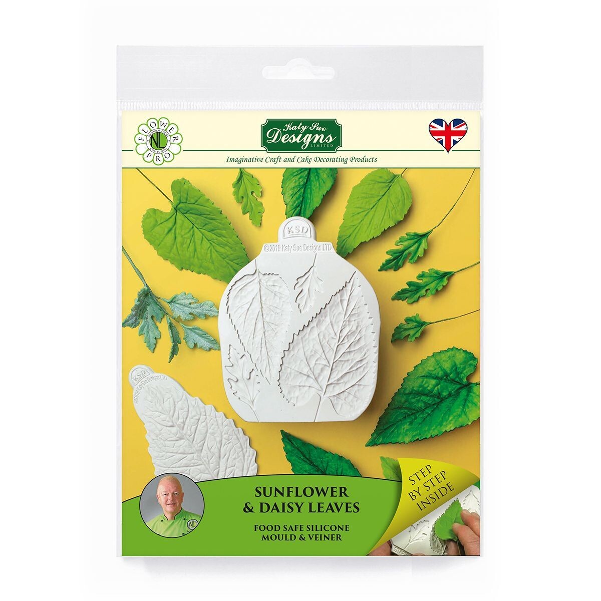 SALE!!! Katy Sue Silicone Mould -SUNFLOWER / DAISY LEAVES -Καλούπι Σιλικόνης Φύλλα Μαργαρίτας και Ηλίανθου