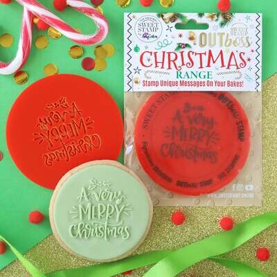 Sweet Stamp -OUTboss Christmas -A VERY MERRY CHRISTMAS - Χριστουγεννιάτικη Σφραγίδα