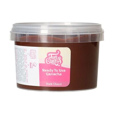 FunCakes Ready To Use Ganache -DARK CHOCO 260g - Γκανάζ μαύρης σοκολάτας