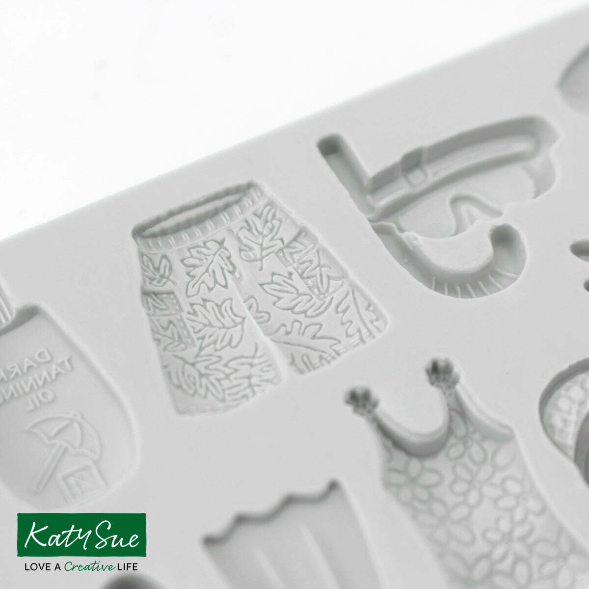 Katy Sue Silicone Mould -BEACH  SET -Καλούπι Σιλικόνης Αξεσουάρ Παραλίας