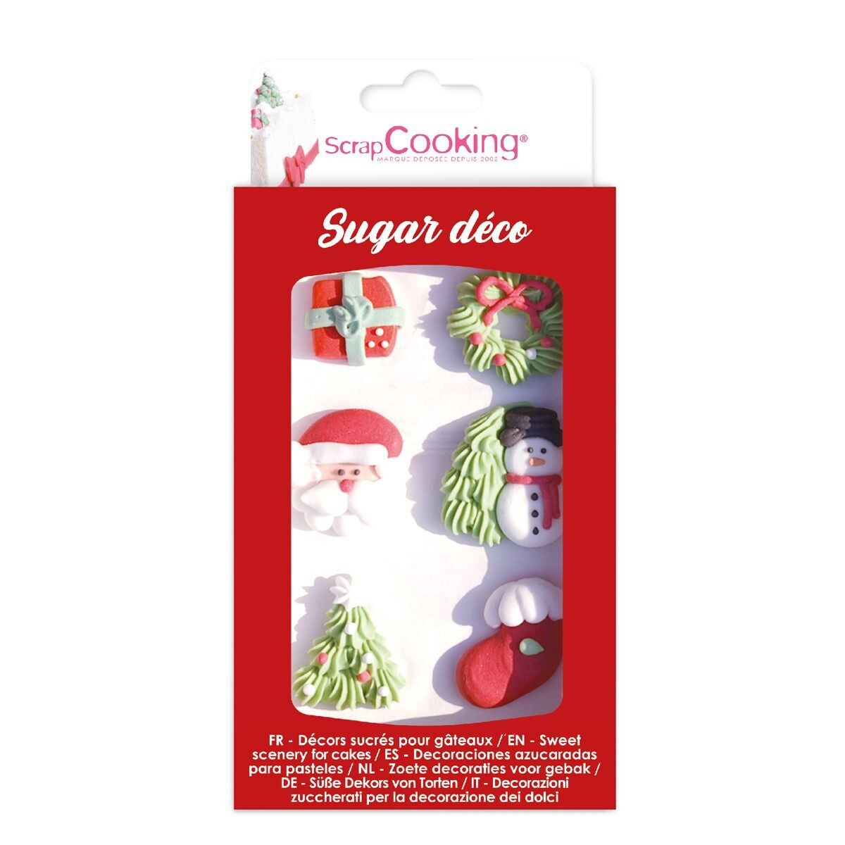 ScrapCooking Sugar Decorations -CHRISTMAS 6Τμχ - Βρώσιμα Χριστουγεννιάτικα Ζαχαρωτά