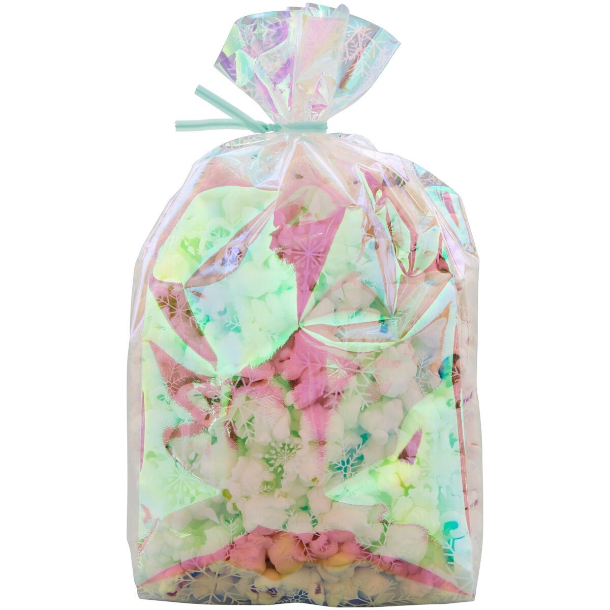 Wilton Christmas Treat Bags -IRIDESCENT SNOWFLAKE 10τμχ - Σακουλάκια για γλυκά με συρματάκια με Χιονονιφάδες