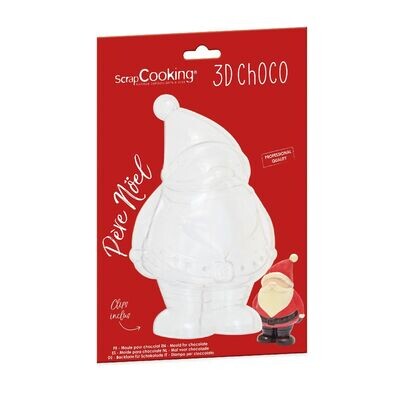 SALE!!! Scrapcooking 3D Chocolate Mould -SANTA CLAUS - Πλαστικό Καλούπι για Σοκολατένιο Άγιο Βασίλη