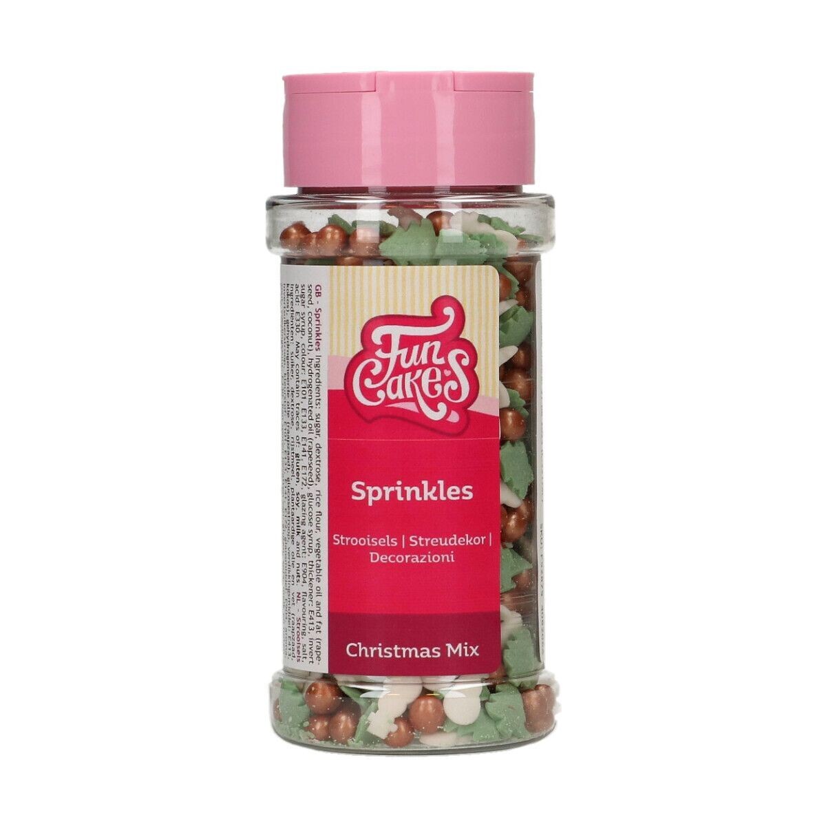 FunCakes Sprinkle Mix 55γρ -CHRISTMAS MIX - Μείγμα  Ζαχαρωτών Χριστουγεννιάτικο με δεντράκια και χιονανθρωπάκια
