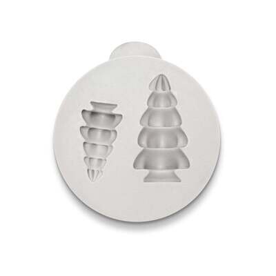 Katy Sue Silicone Mould -3D TREES SMALL &amp; MEDIUM - Καλούπι Σιλικόνης Χριστουγεννιάτικα Δεντράκια μικρό και μεσαίο μέγεθος