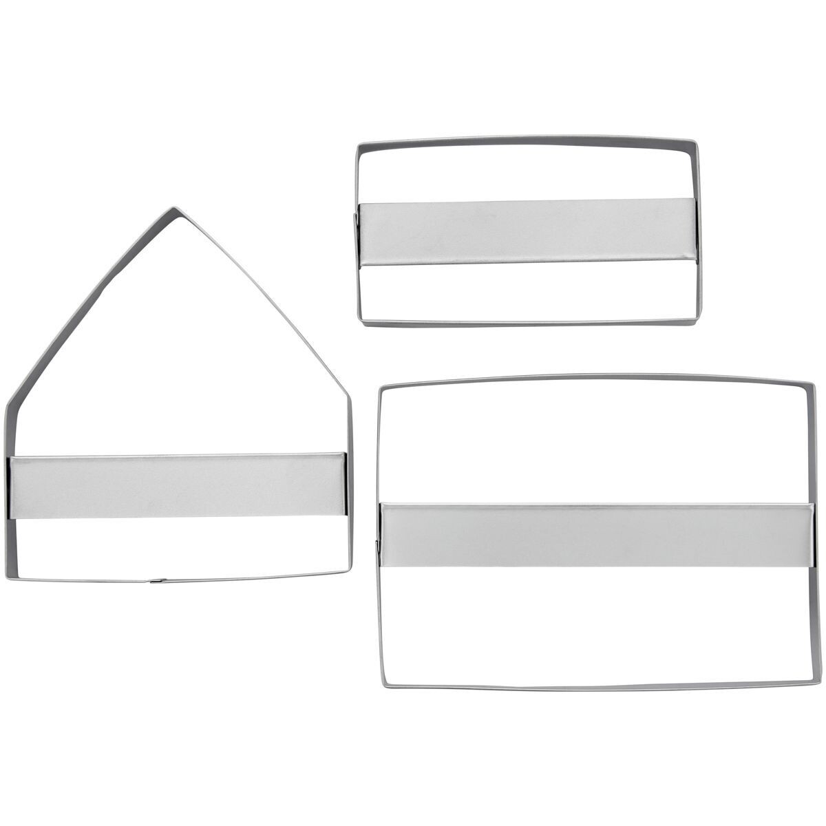 Wilton -Gingerbread House Cutter Cookie - Σετ 3τεμ Μεταλλικά Κουπ πατ για Mπισκοτόσπιτο