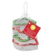 Wilton Christmas Plastic Grippy Cutters in Net -CHRISTMAS Σετ 4 τμχ - Σετ 4 πλαστικά κουπ πατ Χριστουγεννιάτικα με λαβή σιλικόνης