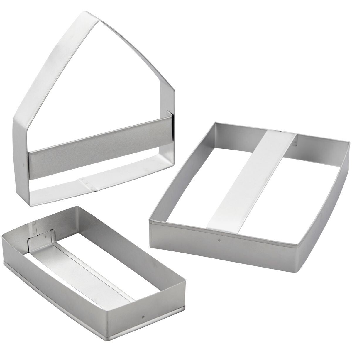 Wilton -Gingerbread House Cutter Cookie - Σετ 3τεμ Μεταλλικά Κουπ πατ για Mπισκοτόσπιτο