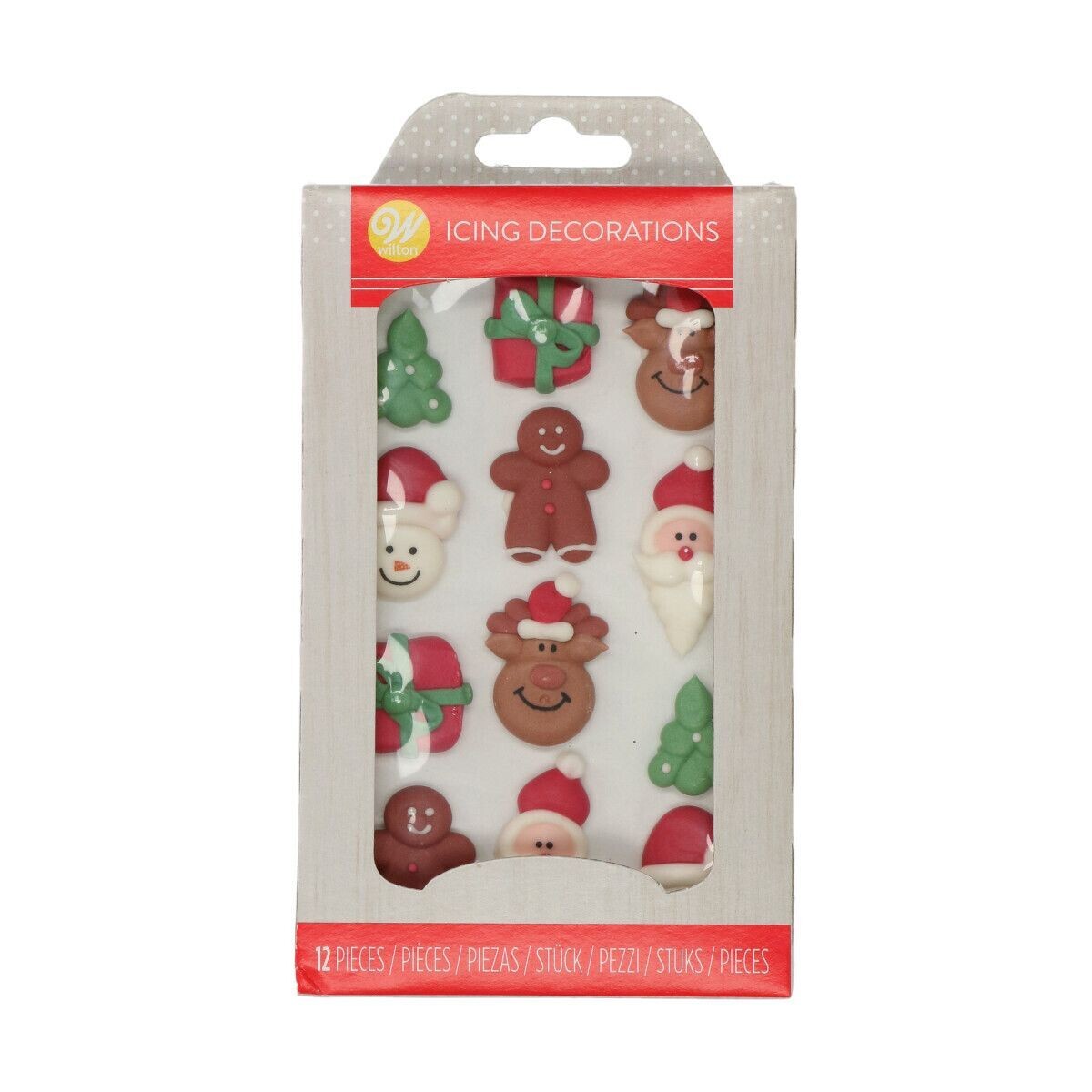 Wilton Royal Icing Decorations 12τμχ -CHRISTMAS - Βρώσιμα χριστουγεννιάτικα ζαχαρωτά
