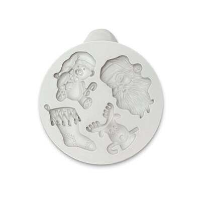 Katy Sue Silicone Mould -MINI CHRISTMAS -Καλούπι Σιλικόνης Χριστουγεννιάτικα Διακοσμητικά