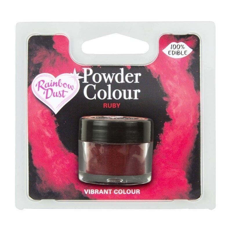 Rainbow Dust Edible Dust -Matt RUBY -Βρώσιμη Σκόνη Ματ Κόκκινο Μπορντώ