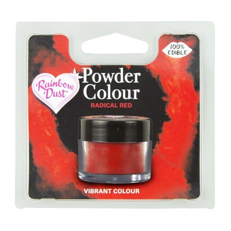 Rainbow Dust Edible Dust -Matt RADICAL RED -Βρώσιμη Σκόνη Ματ Κόκκινο Σκούρο