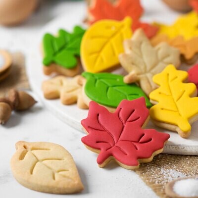 DECORA Cutters -AUTUMN LEAVES - Σετ 3τμχ πλαστικά κουπ πατ Φθινοπωρινά Φύλλα