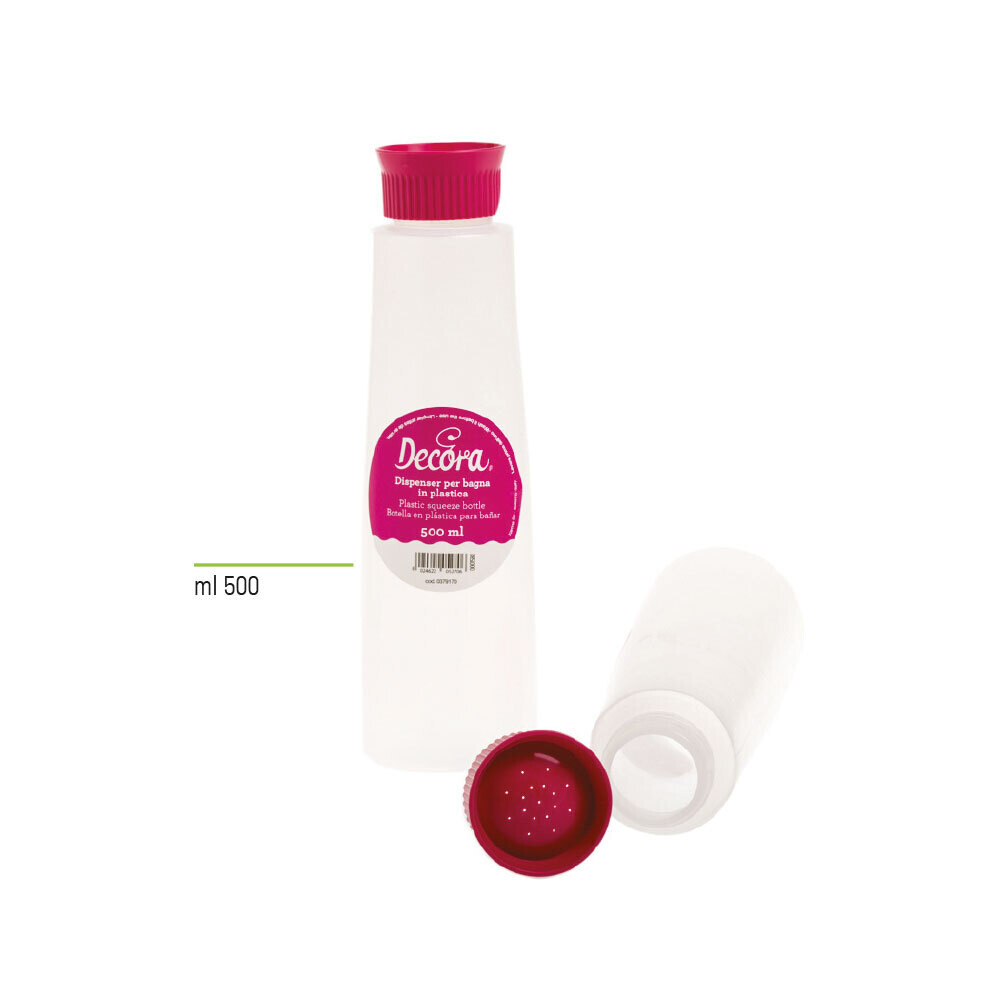 DECORA Syrup Shower Bottle - Πλαστικό μπουκάλι για σιρόπι Μεσαίο Μέγεθος -MEDIUM